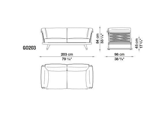 Ткань сад диван с полуостровом B&B Italia Outdoor Чт ARCH-00073529 - Вид №16