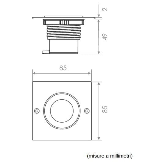 Металлическая панель управления туалетом OLI MONO TREND ARCH-00089121 - Вид №2