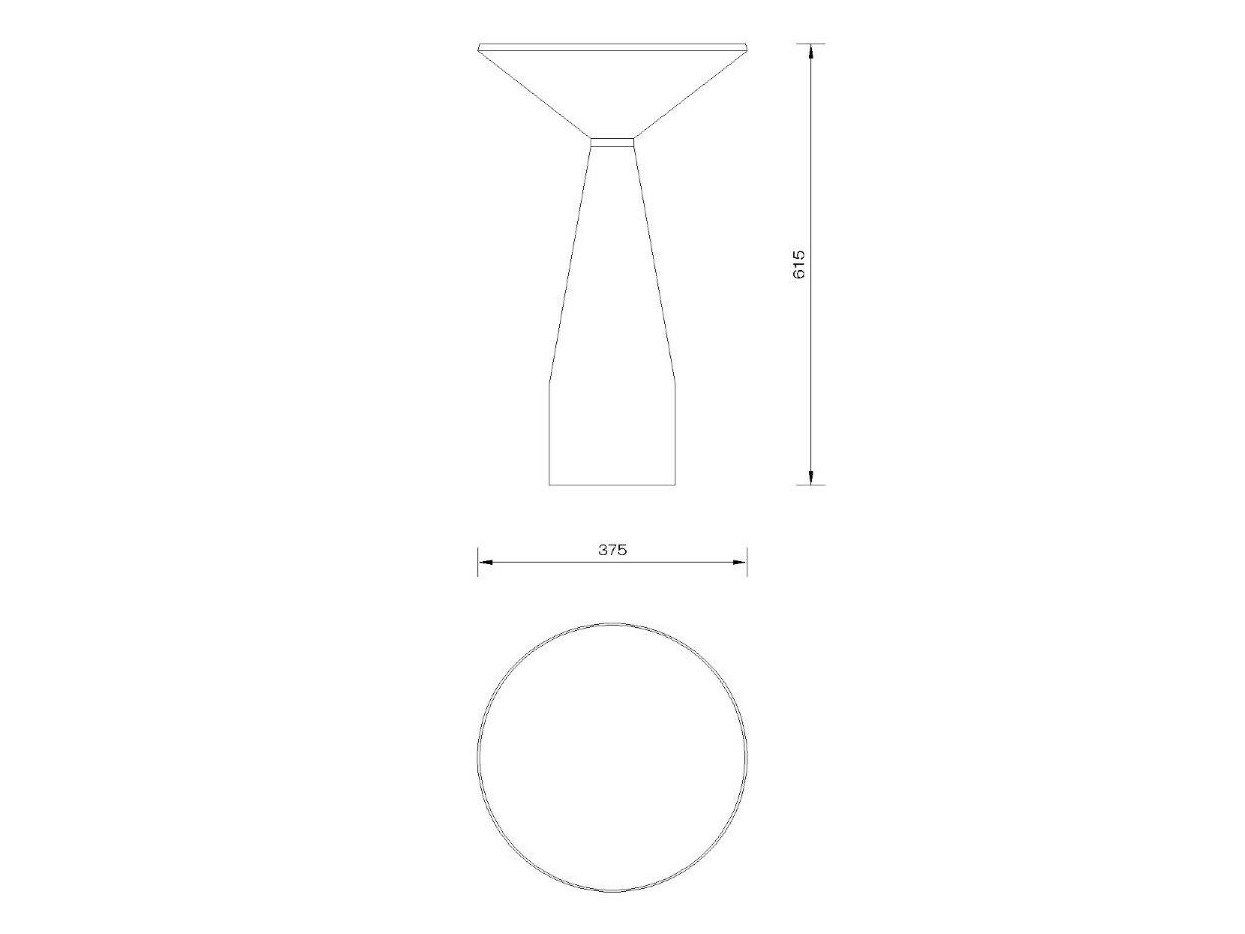 Высокий круглый журнальный столик из ясеня и мрамора Morelato CINO ARCH-00049424 - Вид №9