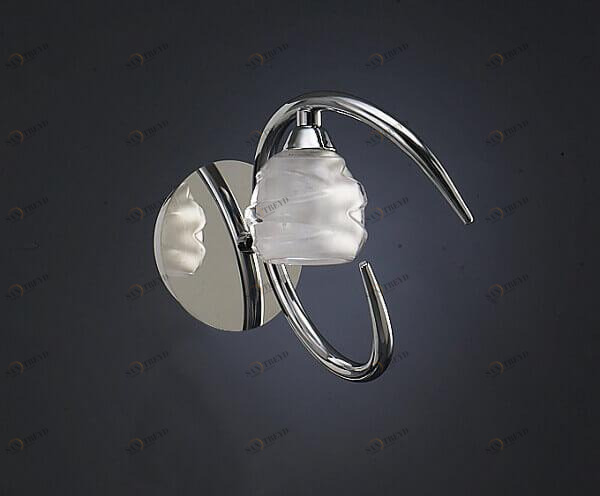 Бра настенное белое Mantra Loop Chrome 1806 MANTRA LOOP 00-3927634 Белый