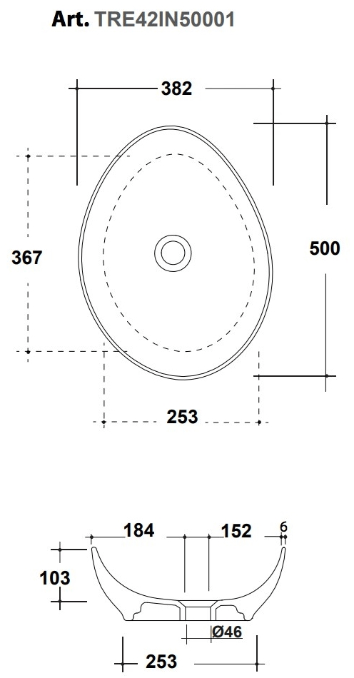 Накладная раковина на столешницу  овальная Olympia Ceramica LAVABI D'ARREDO sun-id-1375192 - Вид №11