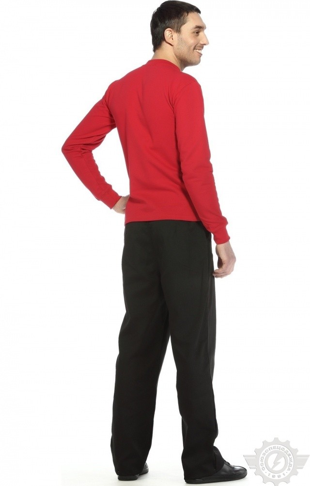 66327 Толстовка красная  Одежда для промоакций  размер 3XL (112) Спецодежда  - Вид №6