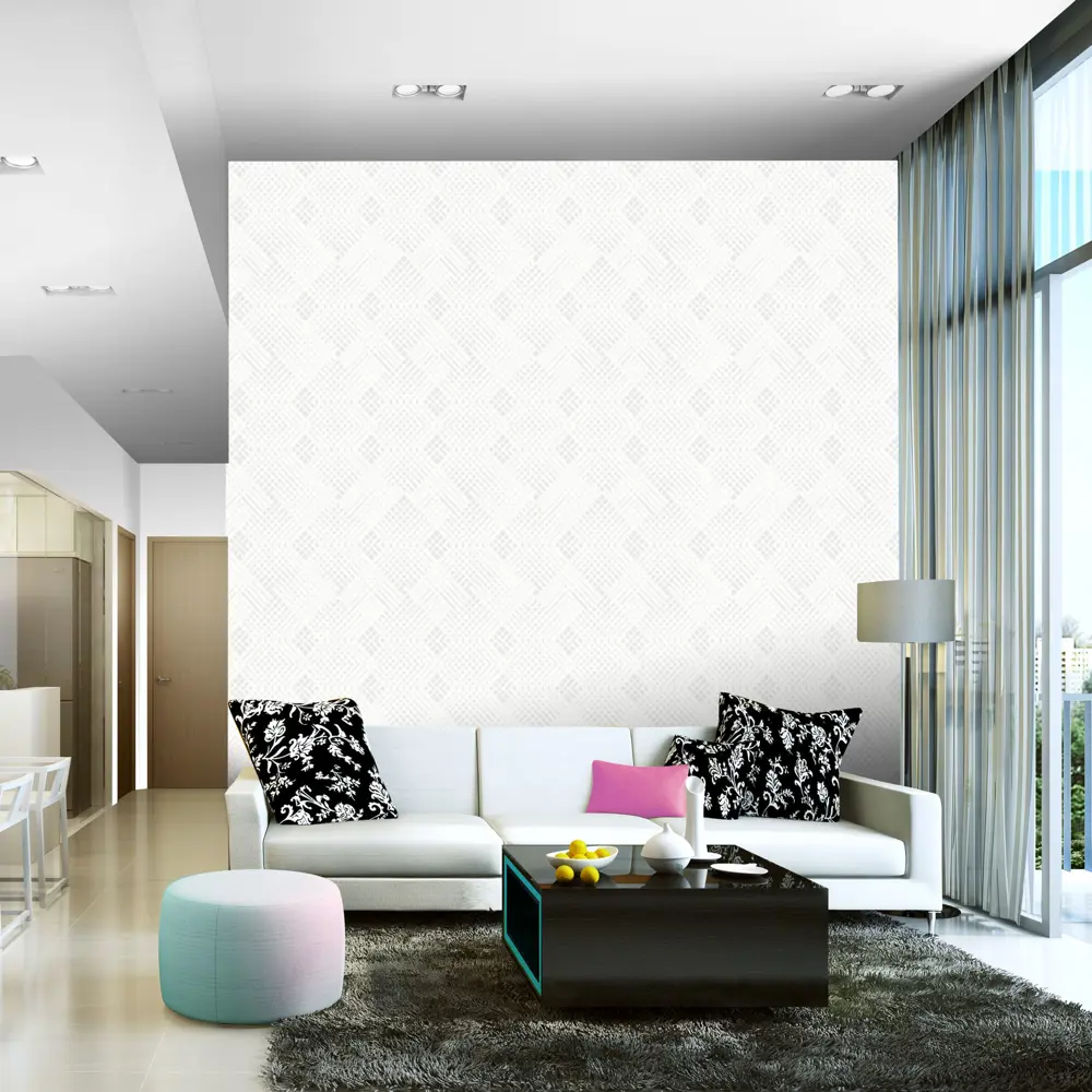 Обои виниловые Erismann Luna белые 0.53 м 1376-1 STLM-2190594 - Вид №2