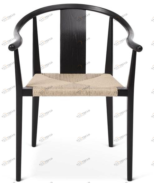 NORR11 Стул с подлокотниками из ясеня с веревочным сиденьем sun-id-1468991