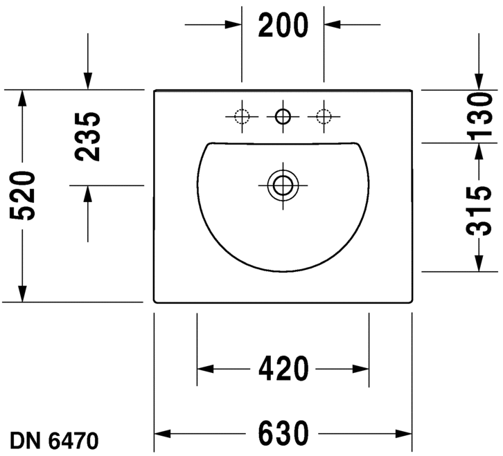 0499630030 Подвесная раковина настенная овальная Duravit Darling New - Вид №3