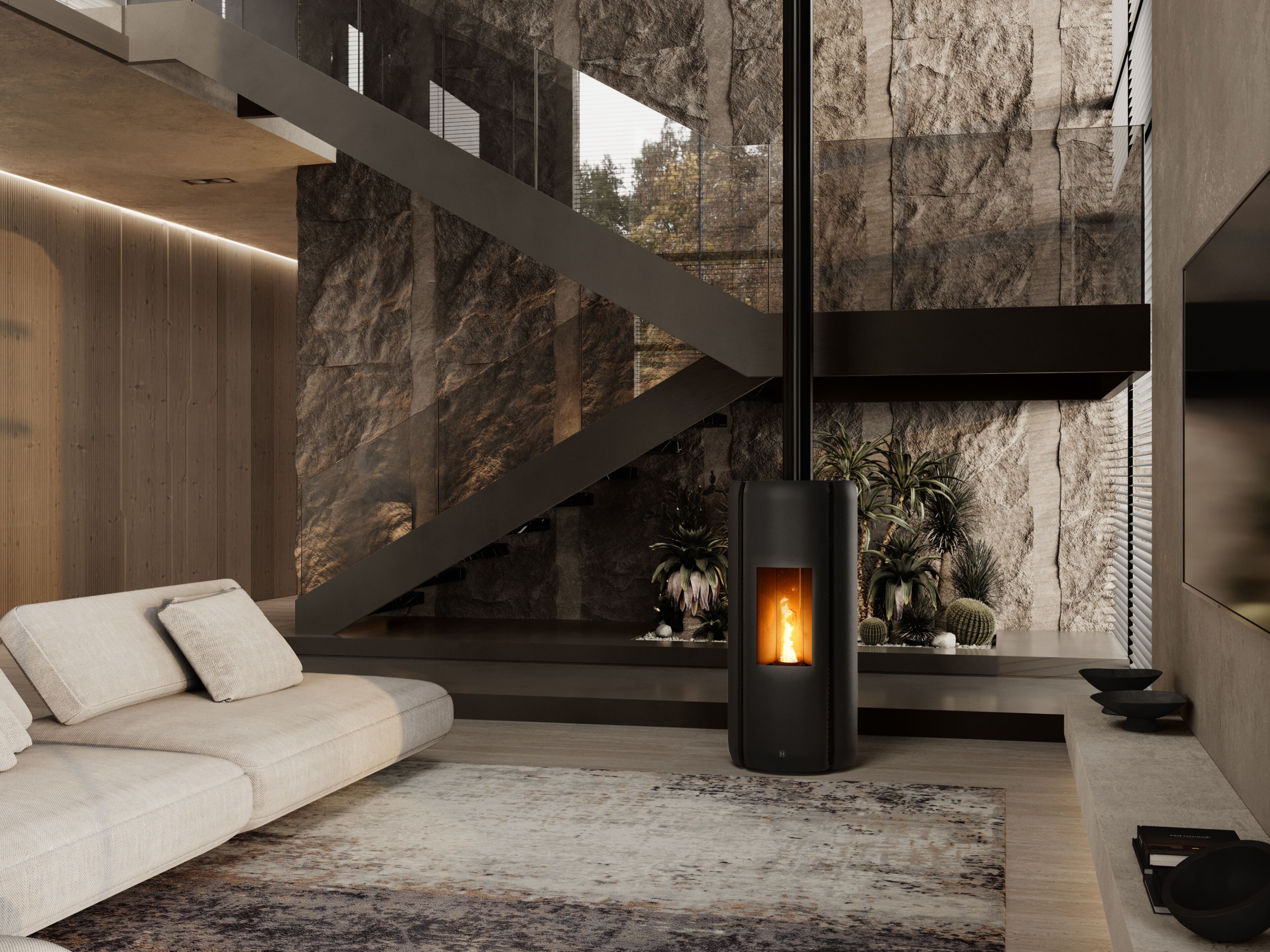 Пеллетная печь с Wi-Fi класса A+ Jolly Mec воздушные системы ARCH-00134610 - Вид №2