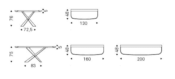 Керамическая консоль полумесяца Cattelan italia TERMINAL KERAMIK PREMIUM ARCH-00037664 - Вид №15
