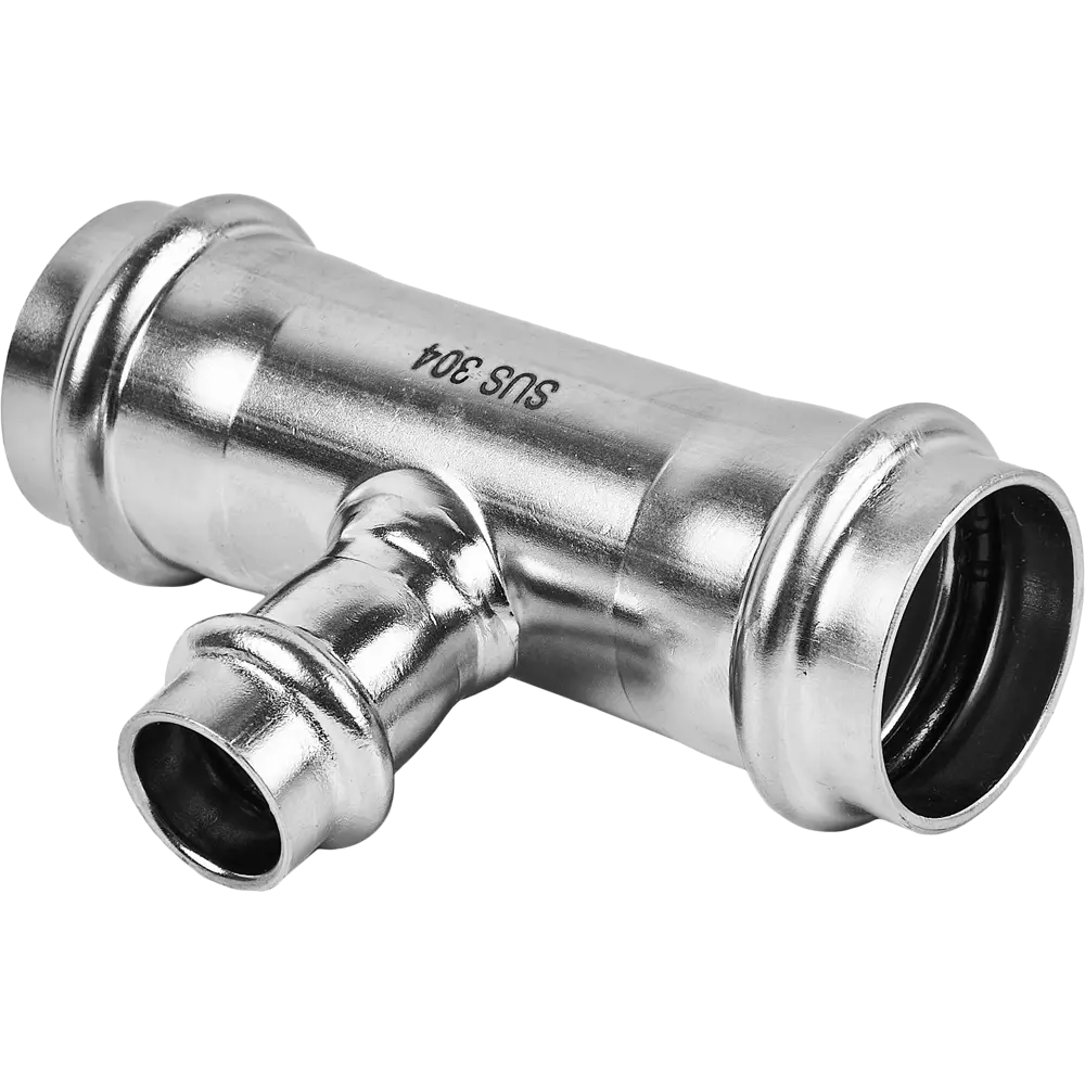 Тройник переходной Rommer 28x15x28 мм ВПр нержавеющая сталь STLM-2169013