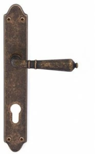 Pasini Ручка из латуни на пластине с накладкой Mod. 800 0030