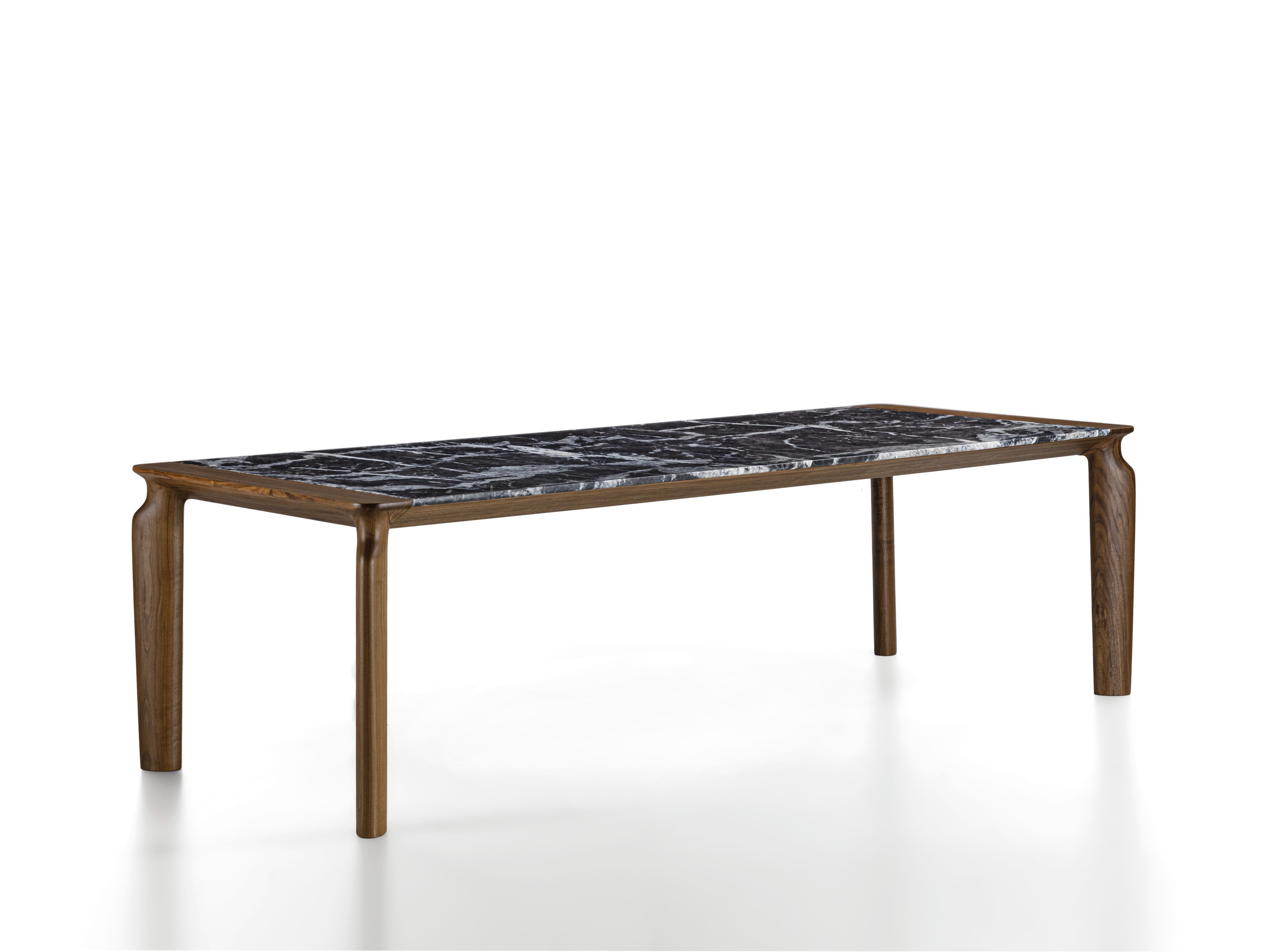 Прямоугольный обеденный стол из ореха и мрамора Porada двадцать четыре ARCH-00052296