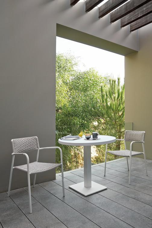 MNST1244 Обеденный стол pa lava 60см x 60см Manutti Napoli - Вид №14