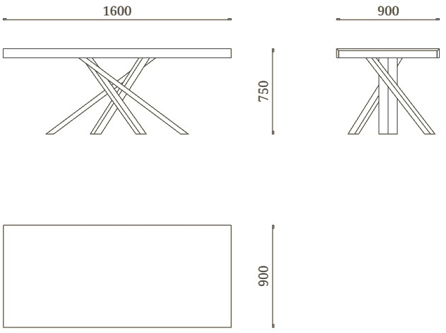 Febal Casa Раздвижной стол из меламина sun-id-1357992 - Вид №3