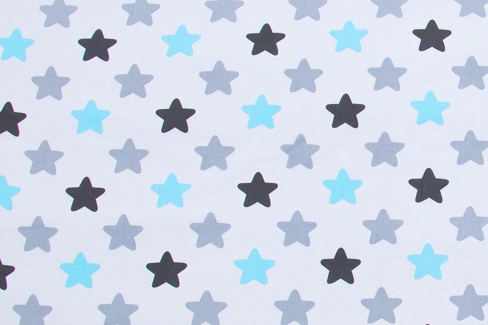 Детское постельное белье "Звезды" графит, бирюза, серое БЕЛЬМАРКО  327372 Голубой;серый Santreyd  - Вид №2