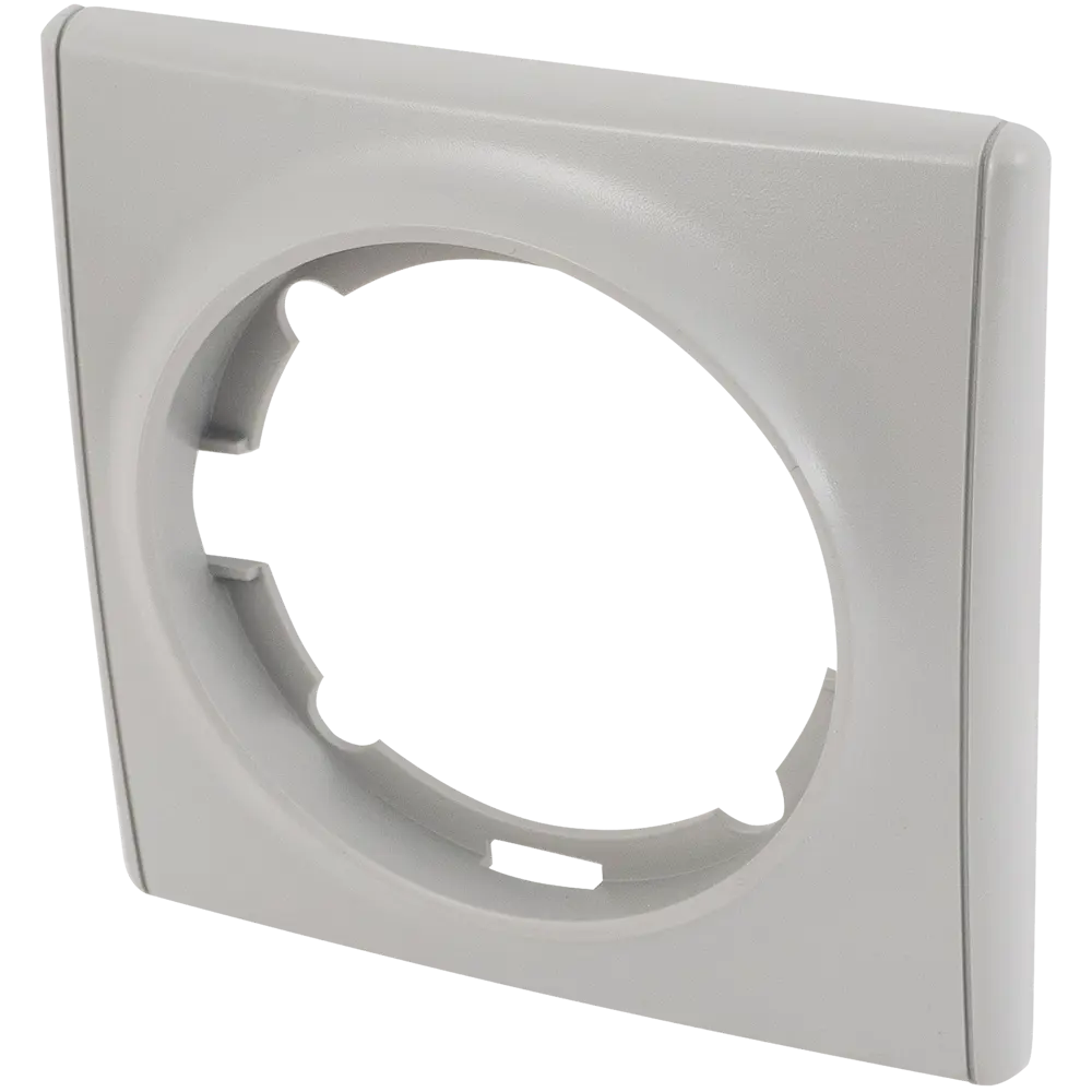 Рамка для розеток и выключателей Onekey Florence 1 пост, цвет серый ONEKEYELECTRO STLM-2193634 - Вид №2