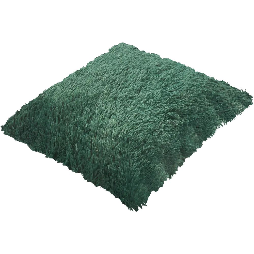 Подушка Искусственный мех 40x40 см цвет изумрудный Eclair STLM-2110236 - Вид №1