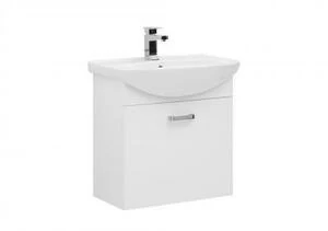 Тумба с раковиной Aquanet Ирис 65 белый (1 ящик)