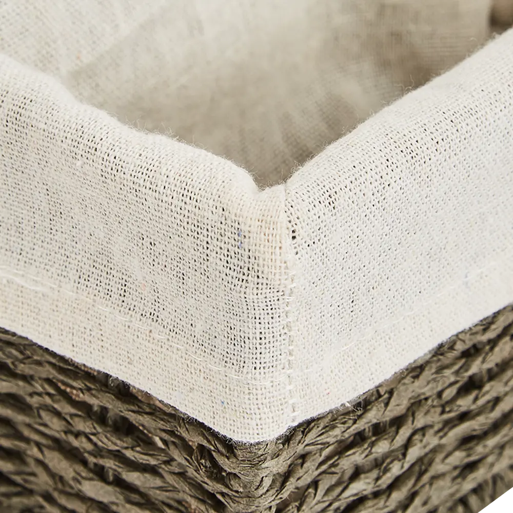 SPACEO Корзина для хранения из бумажных нитей графитового цвета 89344351 Kub STLM-1099838 - Вид №3