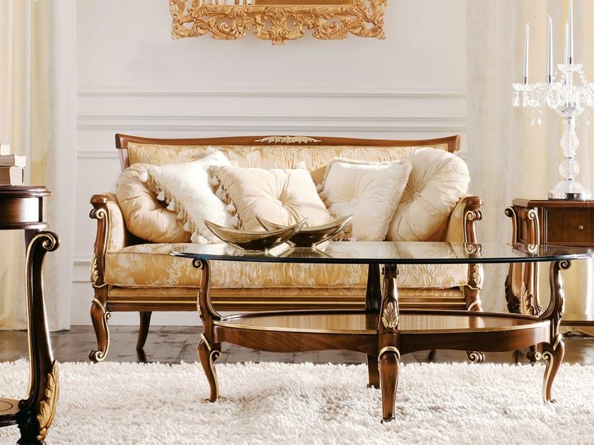 VOLPI Овальный журнальный столик с вещевым ящиком Night & day 1160 - Вид №1