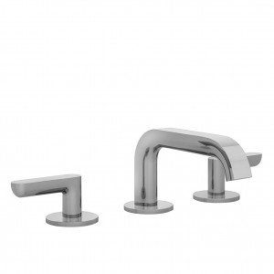 R104  Смеситель для раковины на 3 отверстиявылет 14,5 см ручки ограничитель потока воды до 5 л/мин при 3 бар картридж керамический 90° подводка донный клапан нажимного типа Fantini Rubinetti ICONA DECO