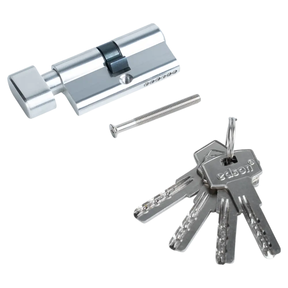 EDSON Цилиндр EDS-CYL с вертушкой и перфорированным ключом 30x30 мм 89404650 STLM-1575324 - Вид №2