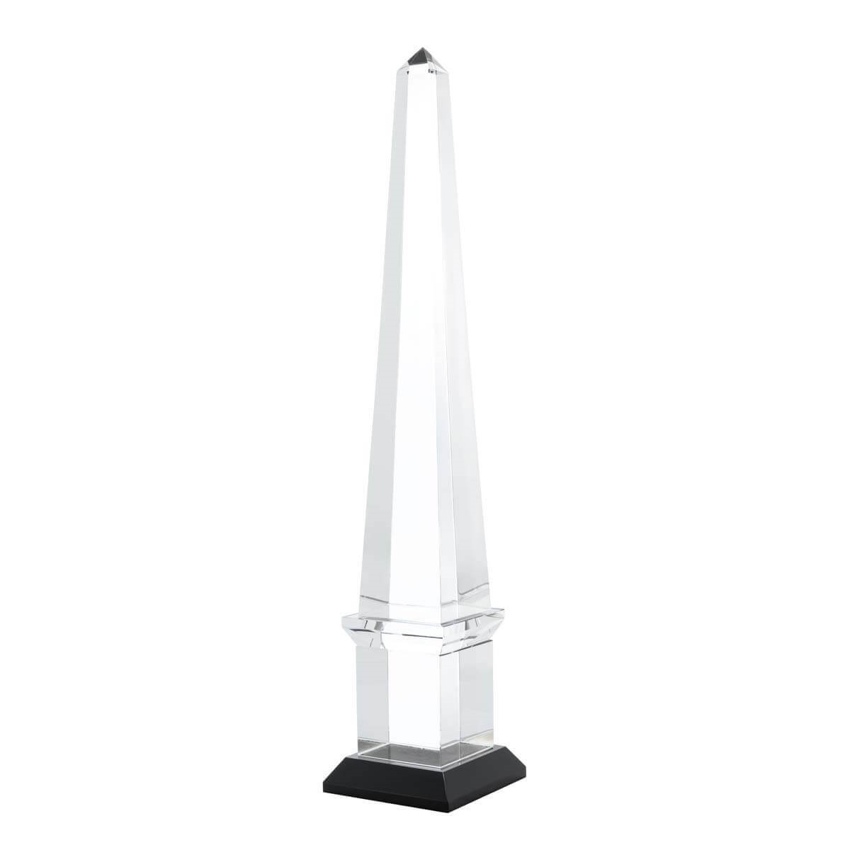 600692-CB ABHIKA OBELISQUE CRYSTAL BG CLEAR/BLACK 