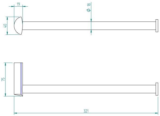 ZAZZERI Вешалка для полотенец из стали Tango sun-id-1360520 - Вид №1