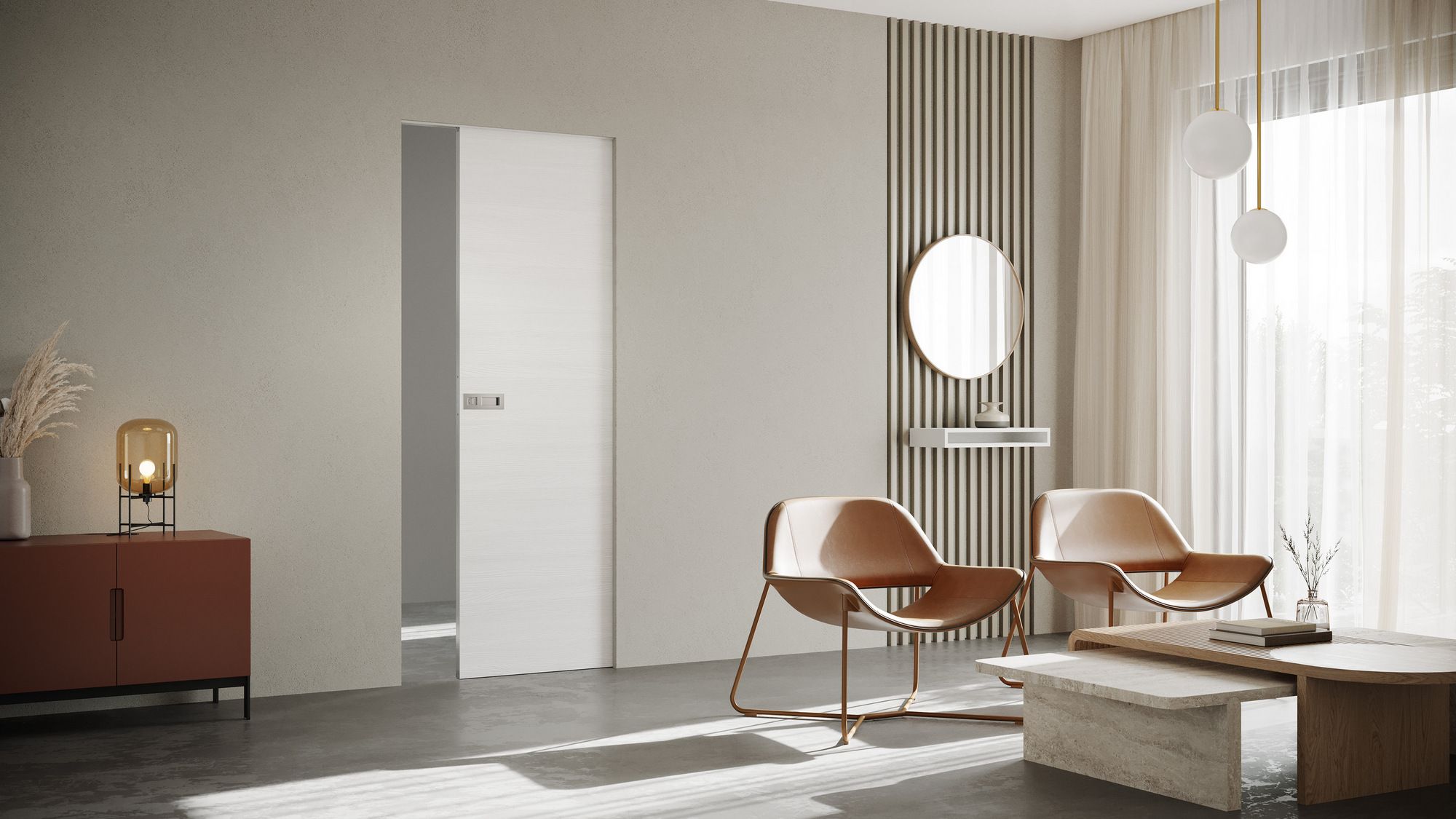 Дверь заподлицо стены Ermetika ECHO Scorrevole ARCH-00096798 - Вид №1