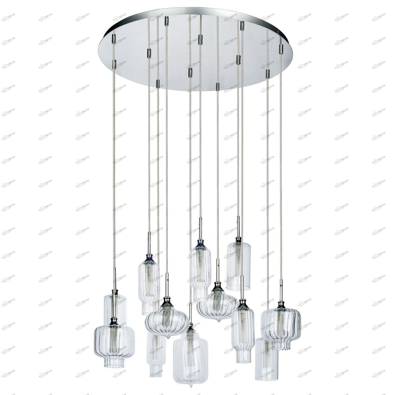 Дизайнерская подвесная люстра Spot Light Larissa 1891228 хром SPOT LIGHT ДИЗАЙНЕРСКИЕ, LARISSA 108259 Хром 