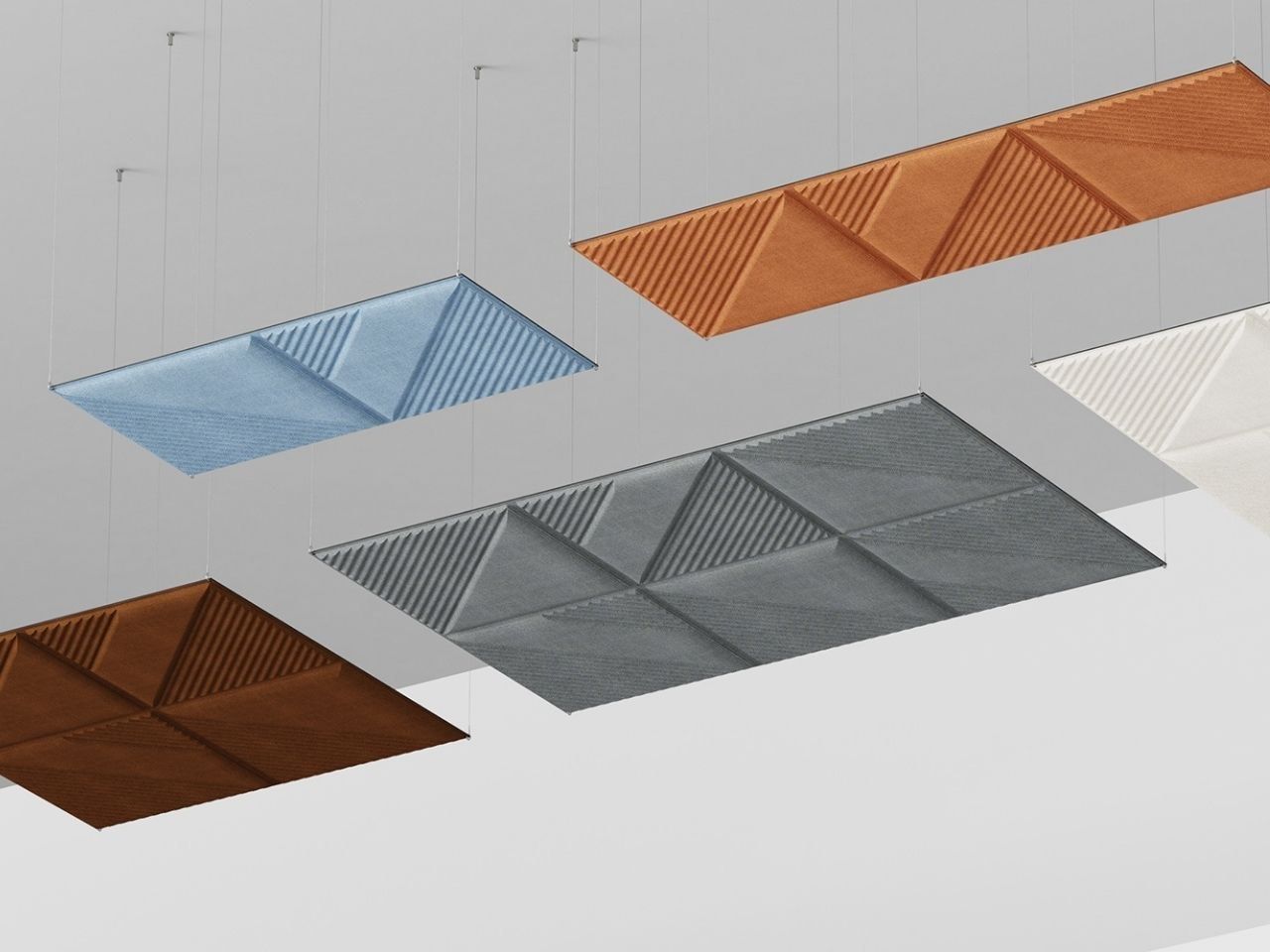 Рециркулированная акустическая панель из полиэфирного волокна Isolspace OBLIQUE ARCH-00052749 - Вид №29