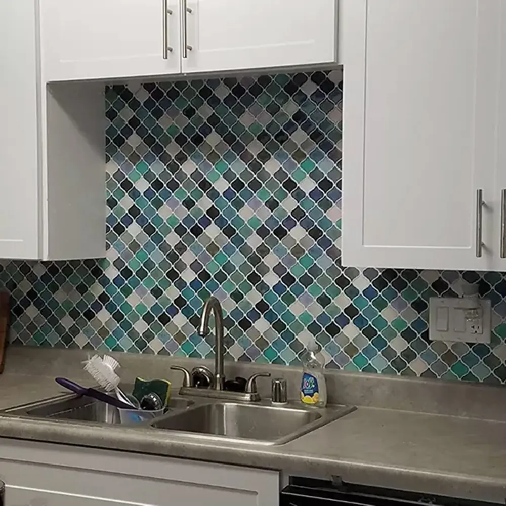 Santreyd Мозаика: самоклеящиеся панели тёмно-зелёные 300x300 мм 89379616 STLM-1372661 - Вид №4