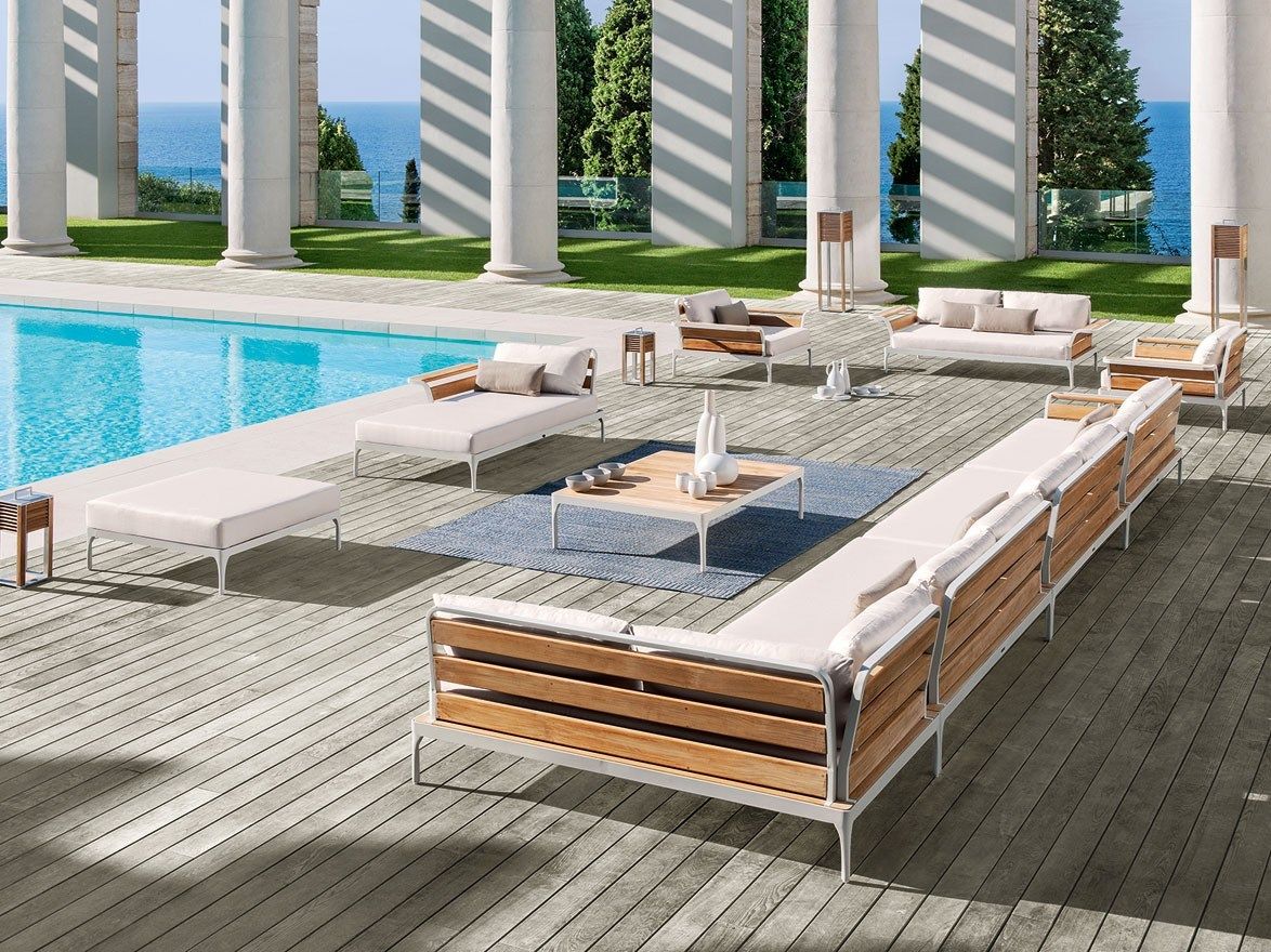 Фонарь из тикового дерева Ethimo имбирь ARCH-00094836 - Вид №4