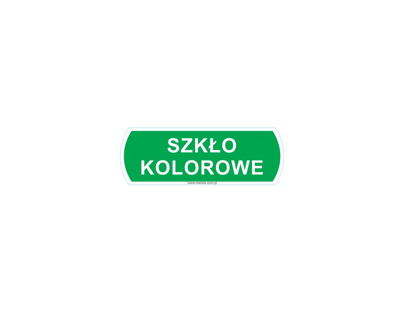 DX669 НАКЛЕЙКА ДЛЯ МУСОРНЫХ КОРЗИН "ЦВЕТНОЕ СТЕКЛО", МАЛЕНЬКАЯ, РАЗМЕРЫ: 10 CM X 3,5 CM Merida 
