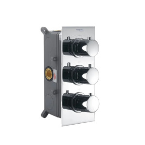 Смеситель для душа с 3 отверстиями и пластиной