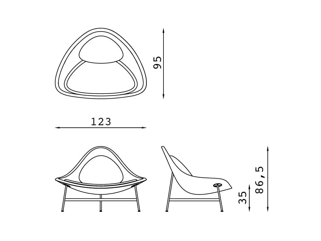 Кресло lounge BALERI ITALIA BERMUDA ARCH-00037713 - Вид №13