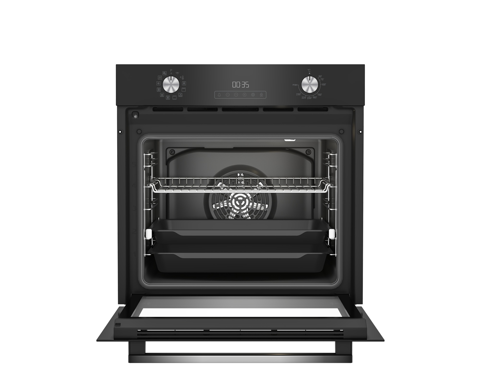 9241415 Электрический духовой шкаф Hotpoint HFE8 1231 JSH BLG черный STDN-0070279 - Вид №1