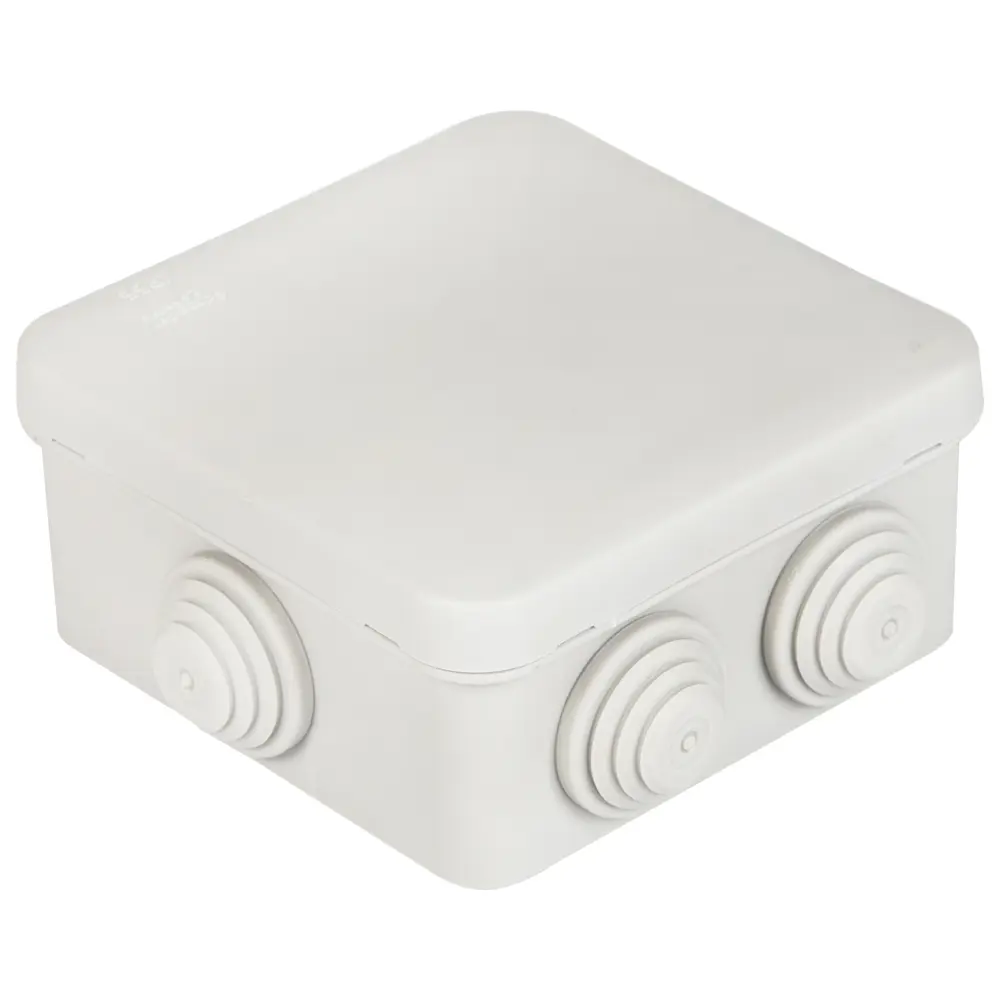 Распределительная коробка открытая Systeme Electric 85x85x40 мм 6 вводов IP55 цвет серый IMT350921 STLM-2116971