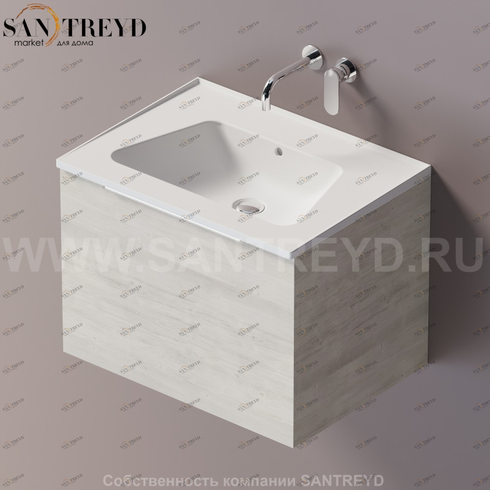 Flaminia BLOOM Тумба под раковину 70 см с 1 ящиком BBX805.WW Ceramica Flaminia