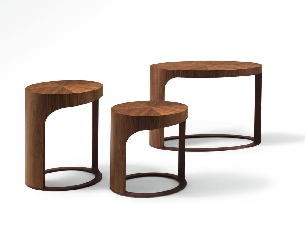 Круглый деревянный журнальный столик Giorgetti LING ARCH-00115323 - Вид №1