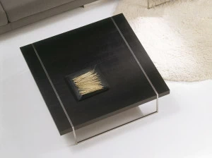 Kendo Mobiliario Лакированный квадратный журнальный столик из мдф со встроенным ящиком Mix