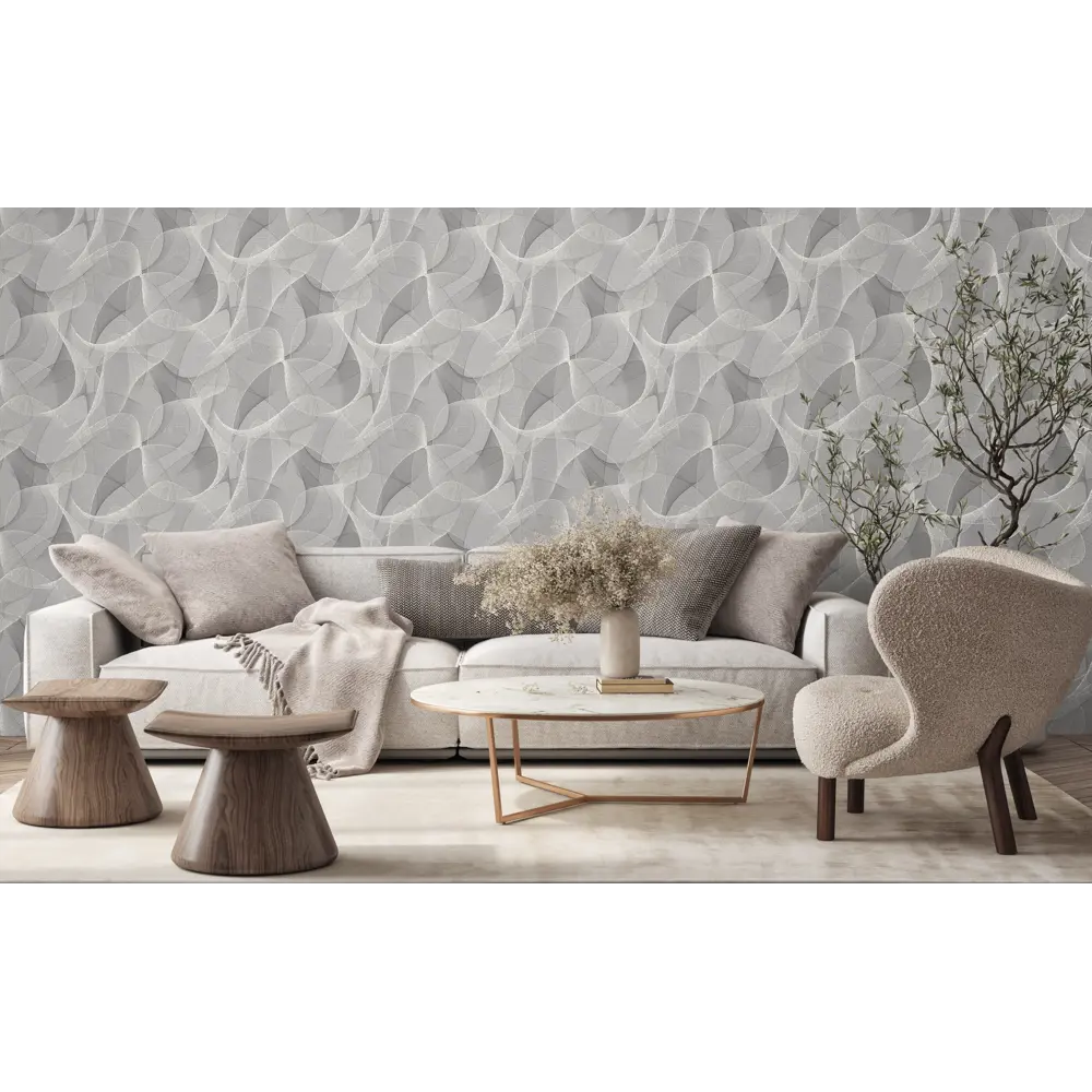Обои флизелиновые Ateliero Space серые 1.06 м At38393-06 STLM-2123641 - Вид №3