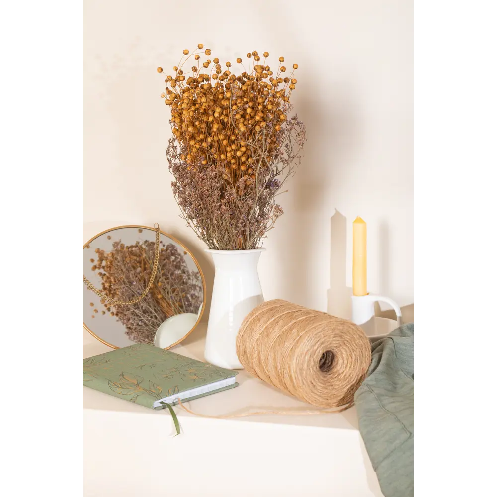 88778918 Изделие декоративное Букет льна 35 см STLM-0960815 Santreyd 