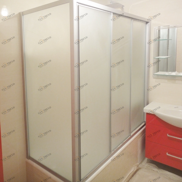 90100X120130GV413 Душевое ограждения на борт вынны GUTEWETTER Германия PRACTIC