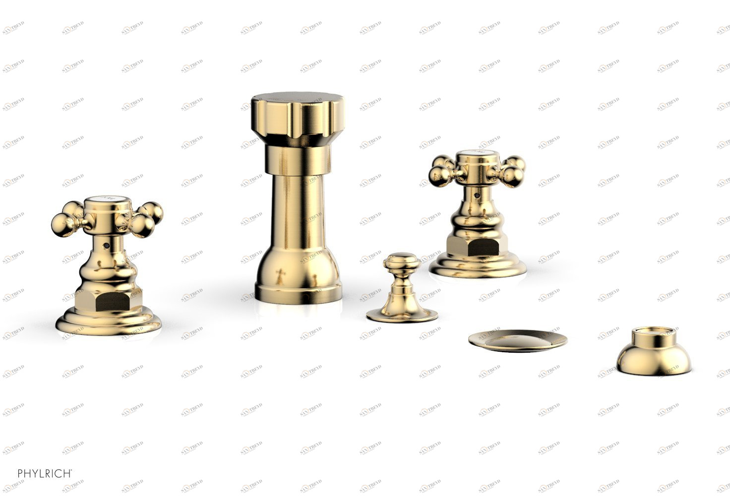 Смеситель для биде HENRI Phylrich  161-60-026 Satin Brass 