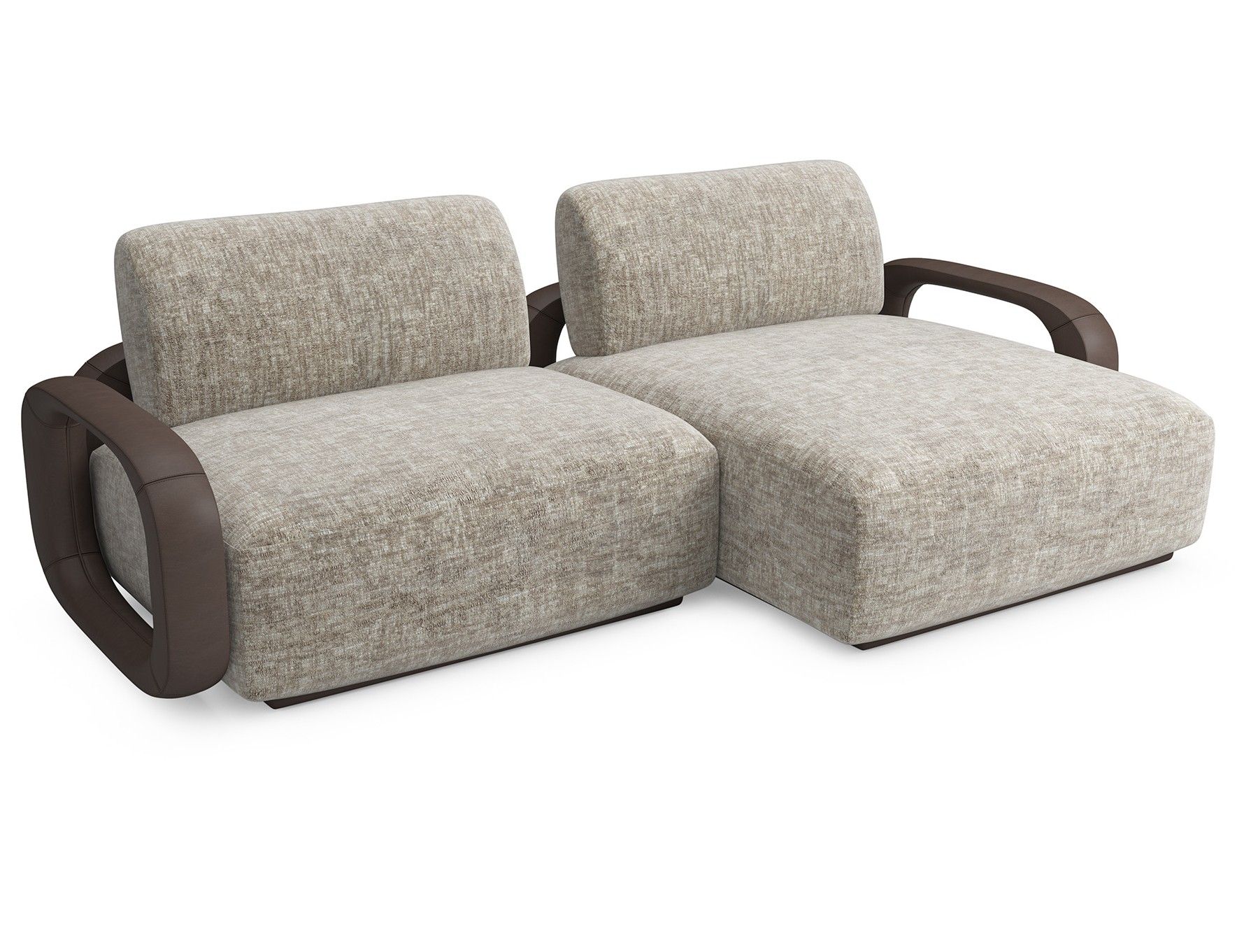 Тканевый диван с полуостровом Sicis LIBERTI ARCH-00107173