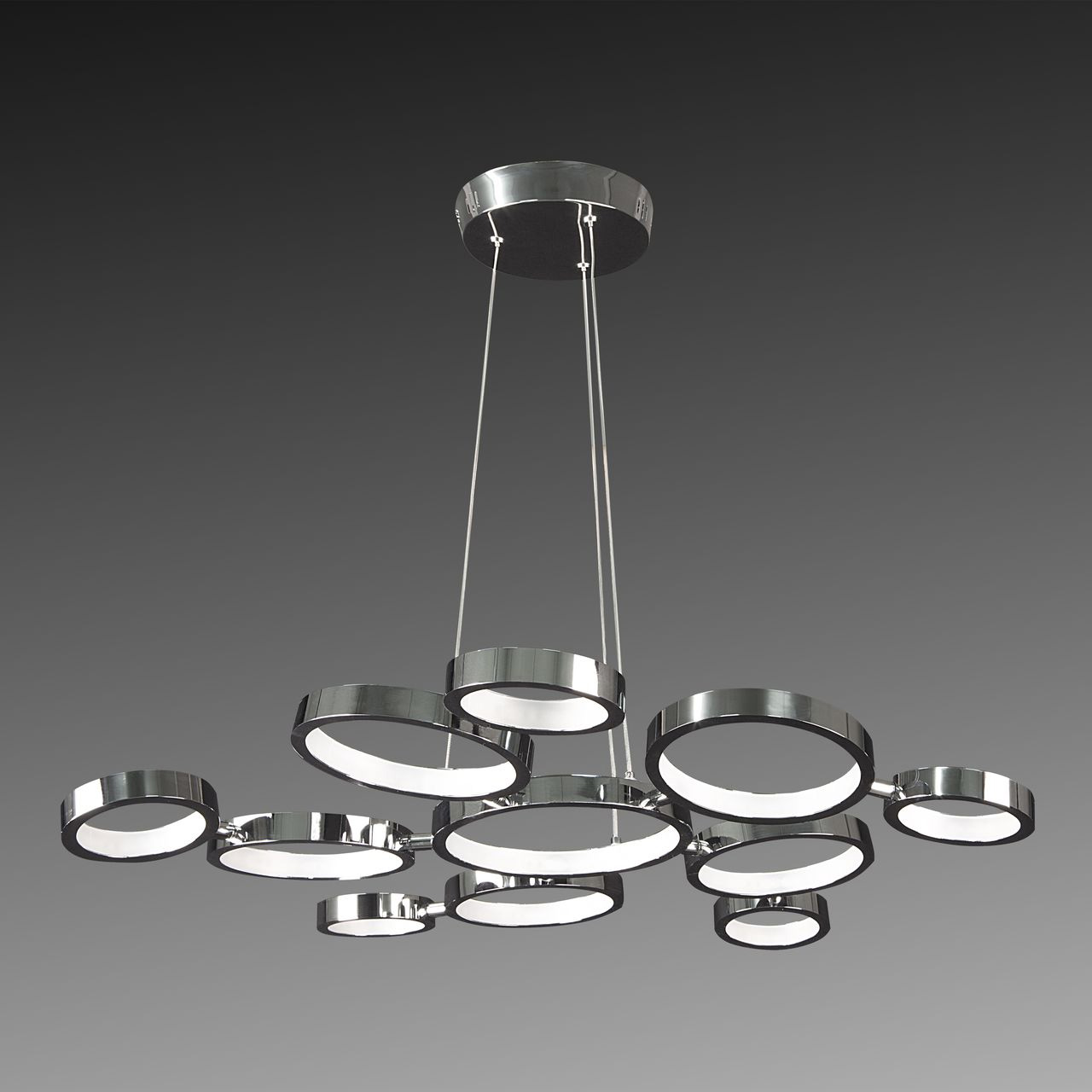 Подвесная люстра Lightstar Unitario 763010 хром белая LIGHTSTAR ДИЗАЙНЕРСКИЕ, KOSMOS 056290 Хром;белый  - Вид №2