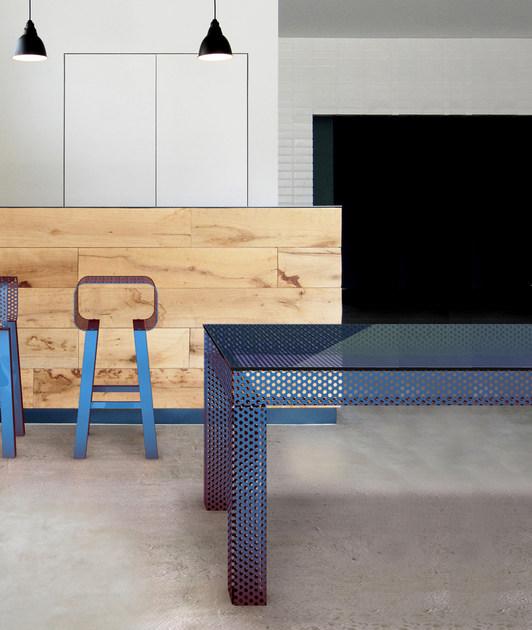 GARDA DESIGN Квадратный стол из листового металла sun-id-1387577 - Вид №3