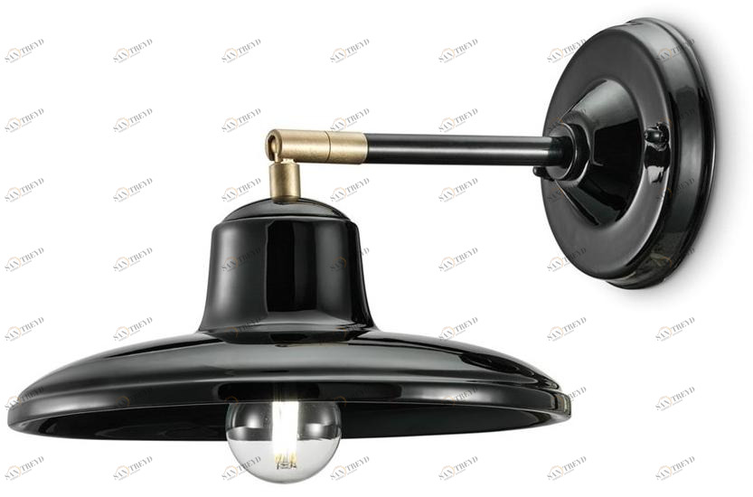 FERROLUCE Регулируемый керамический настенный светильник B&w C2332