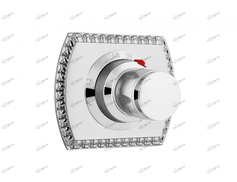 046190.0B0.00 Комплект отделки с ручкой для термостатической системы Золото 24К Mestre 