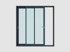 Алюминиевое раздвижное окно