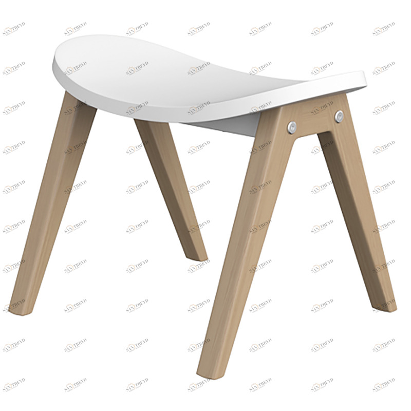 Табурет детский белый Classic ELLIPSE ELLIPSE CLASSIC 257797 Белый;бежевый Santreyd 